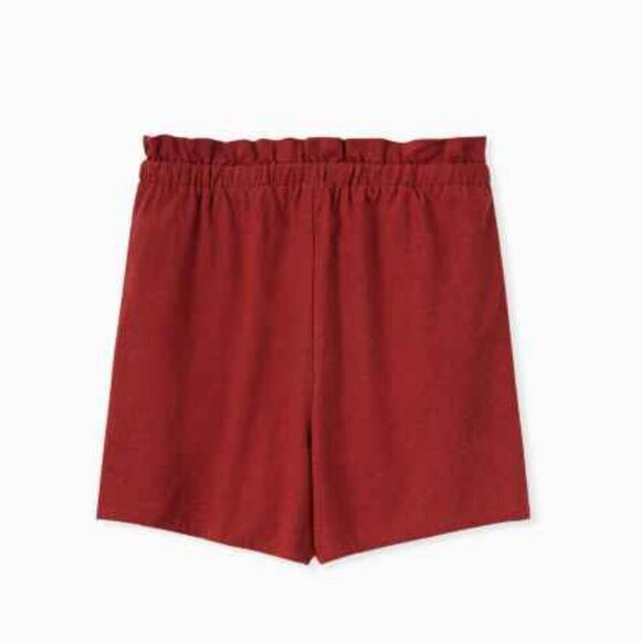 TORRID 5 Inch Pull-On Studio Luxe Ponte Mid-Rise Paperbag Waist Short - Picture 6 of 14